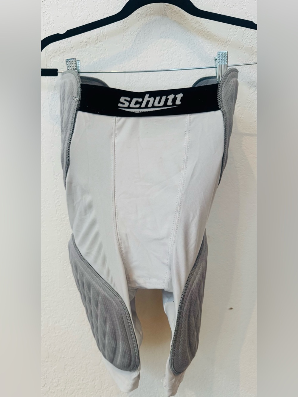 Schutt adult varsity integrated football girdle white/grey medium